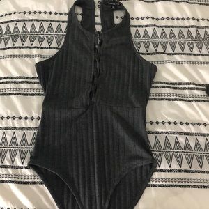 Kendall & Kylie Grey bodysuit